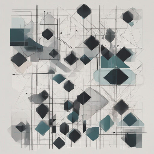 Abstract art and barqoue music